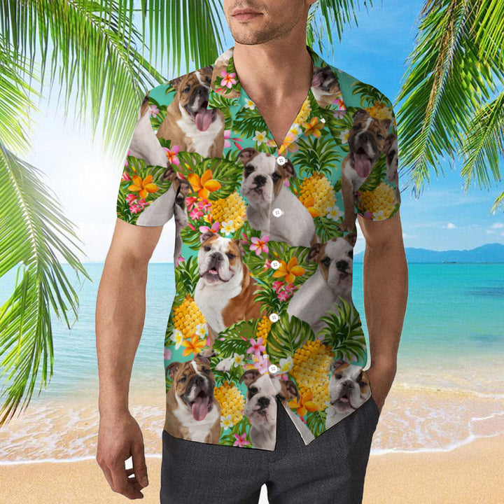 Tropical Bulldog Hawaiian Shirt | For Men & Women | HW2212-BehighStyle