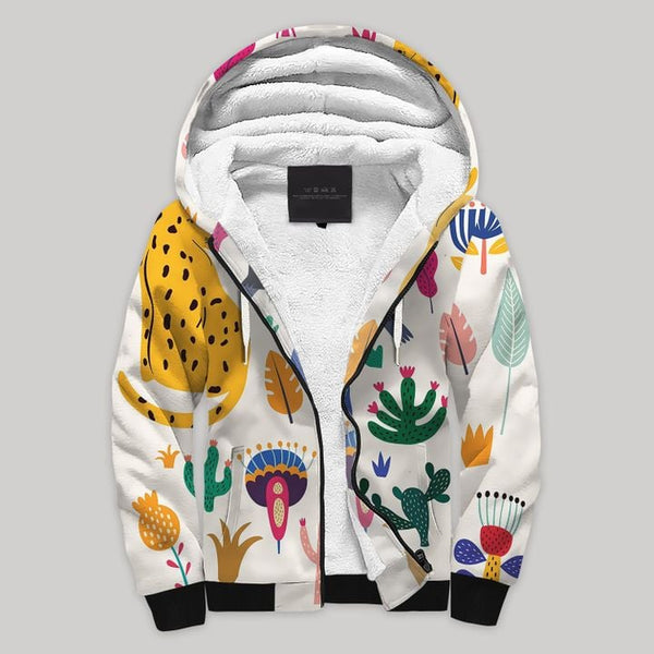 Tropical Collection Fleece Zip Hoodie All Over Print | FZ759