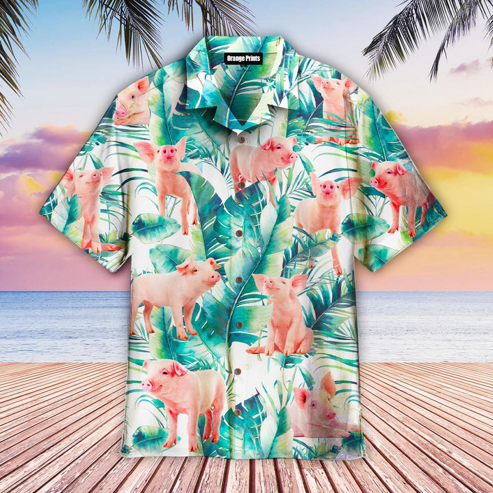 Tropical Funny Pig Aloha Hawaiian Shirt | For Men & Women | HW502-BehighStyle