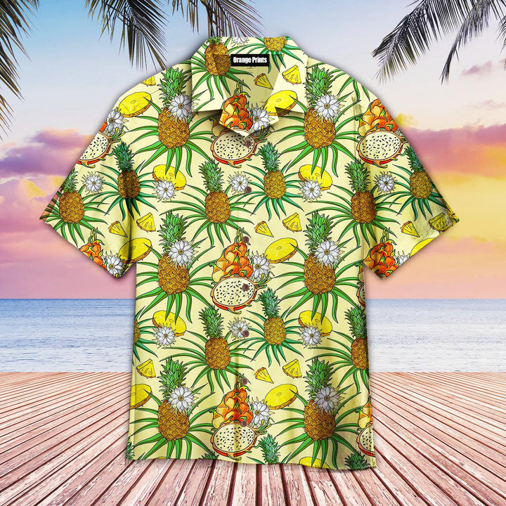 Tropical Pineapple Red Dragon Aloha Hawaiian Shirt | For Men & Women | HW754-BehighStyle