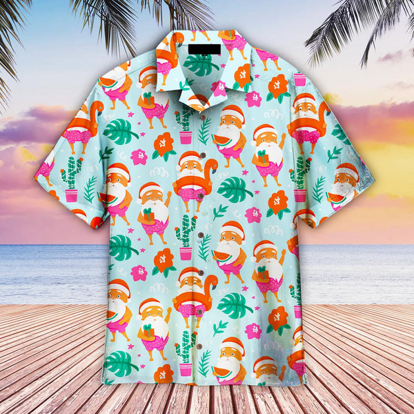 Tropical Santa Claus Merry Christmas Hawaiian Shirt | For Men & Women | HW2024-BehighStyle