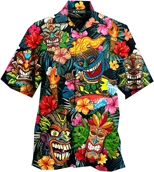 Tropical Tiki Hawaiian Shirt | For Men & Women | HW1265-BehighStyle