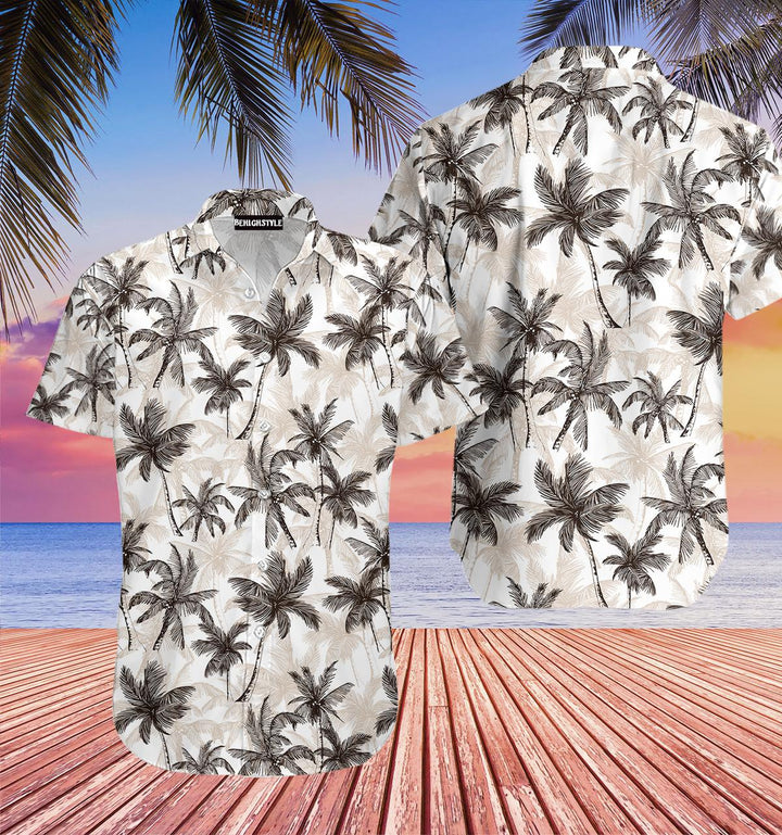 Tropical Vintage Palm Tree Hawaiian Shirt | For Men & Women | HW147-BehighStyle