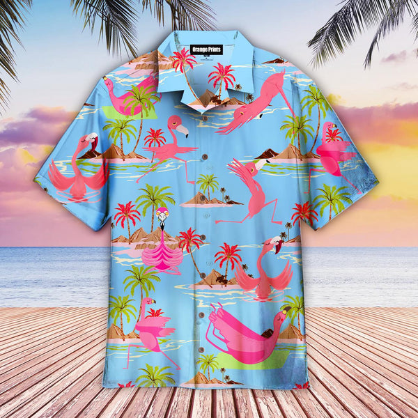 Tropical Workout Yoga Flamingo Aloha Hawaiian Shirt | For Men & Women | HW1328-BehighStyle