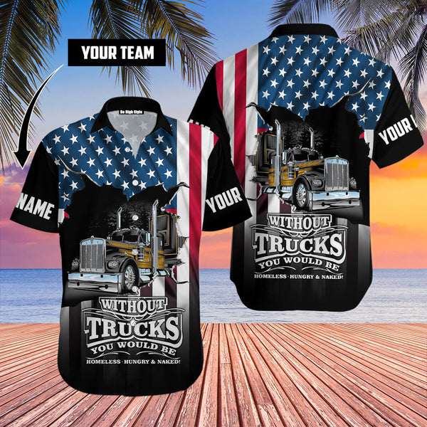 Truck Driver Custom Name Hawaiian Shirt | HN581