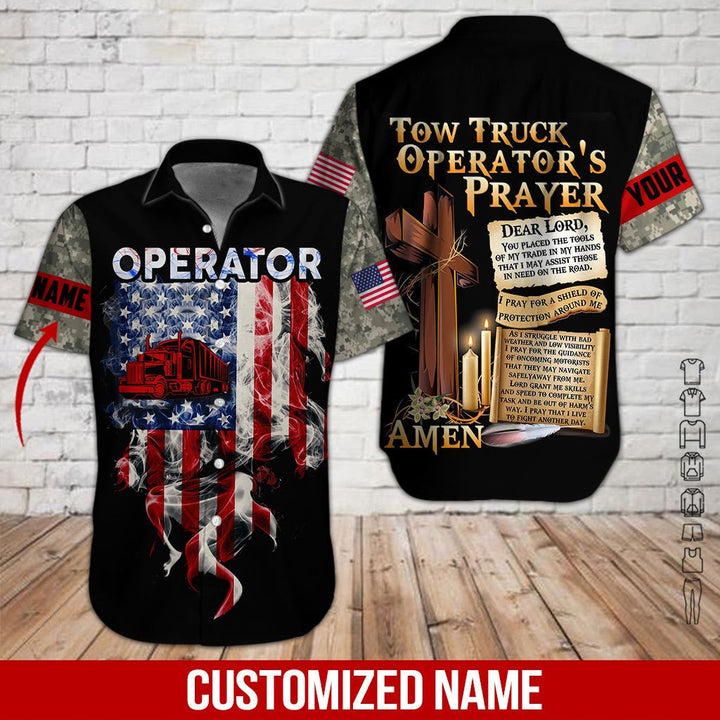 Trucker Uniform Custom Name Hawaiian Shirt | For Men & Women | HN578-BehighStyle