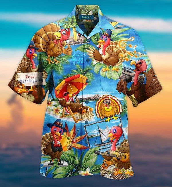 Turkey Happy Thanksgiving Hawaiian Shirt | For Men & Women | HW2345-BehighStyle