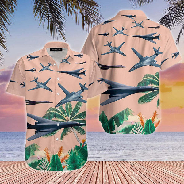 US Air Force Rockwell B-1 Lancer Hawaiian Shirt | For Men & Women | HW122-BehighStyle