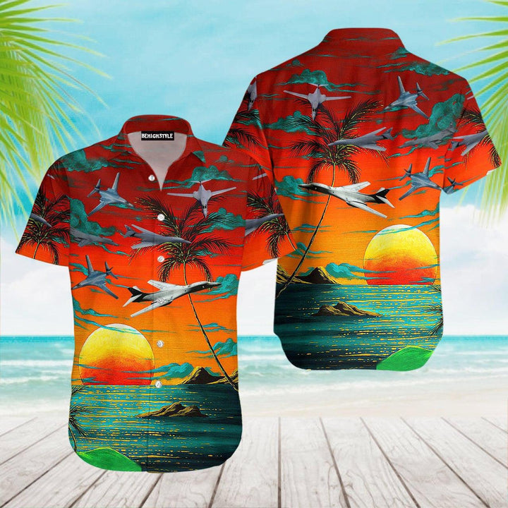 US Air Force Rockwell B-1 Lancer Hawaiian Shirt | For Men & Women | HW225-BehighStyle