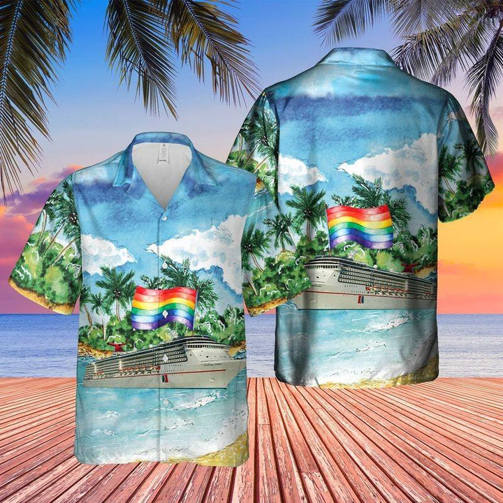 US Cruise Happy LGBT Pride Month Hawaiian Shirt | For Men & Women | HW9507-BehighStyle