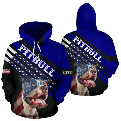 US Flag Pitbull Dog 3D All Over Print | For Men & Women | HP346-BehighStyle