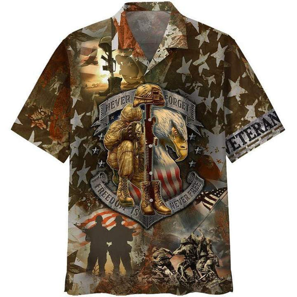 U.S Veteran Freedom Is Not Free Hawaiian Shirt | HW3271