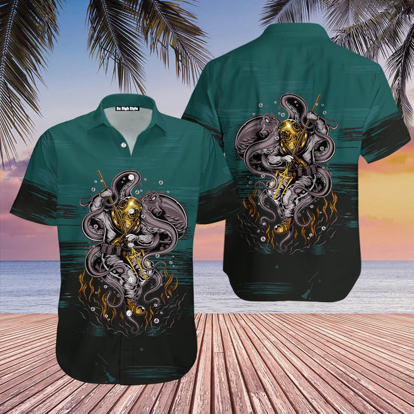 Underwater Scuba Diving Hawaiian Shirt | HW6329