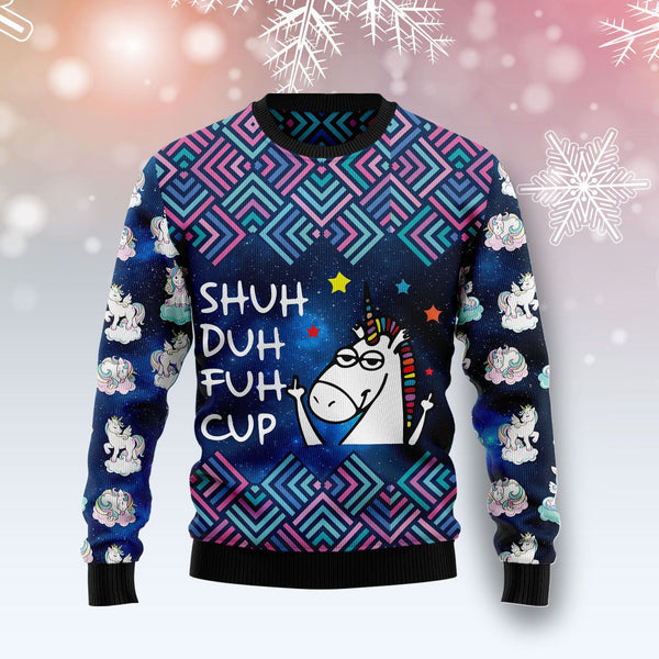 Unicorn Galaxy Cool Ugly Christmas Sweater | For Men & Women | Adult | US1174-BehighStyle