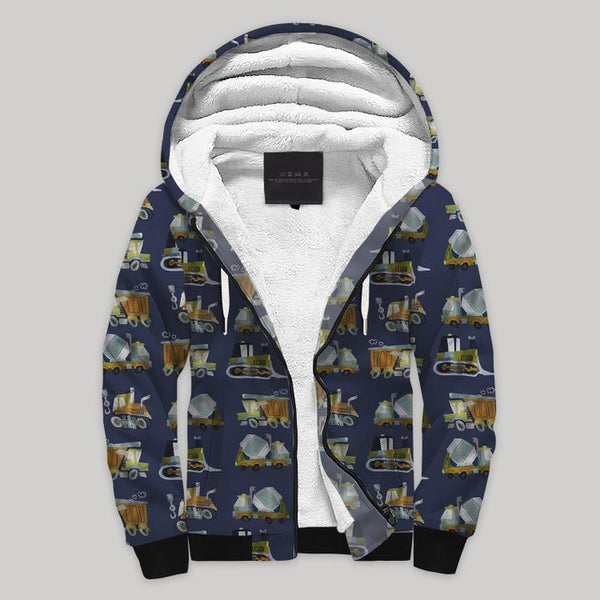 Urban Playground Fleece Zip Hoodie All Over Print | FZ904