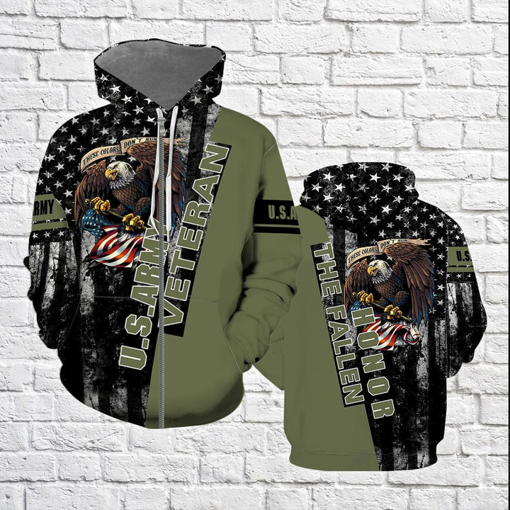 Us Army Veteran Honor The Fallen 3D All Over Print | For Men & Women | Adult | HP142-BehighStyle