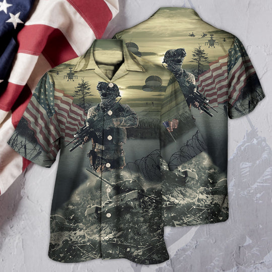 Veteran Brave Steps With Tree Hawaiian Shirt | HW3315