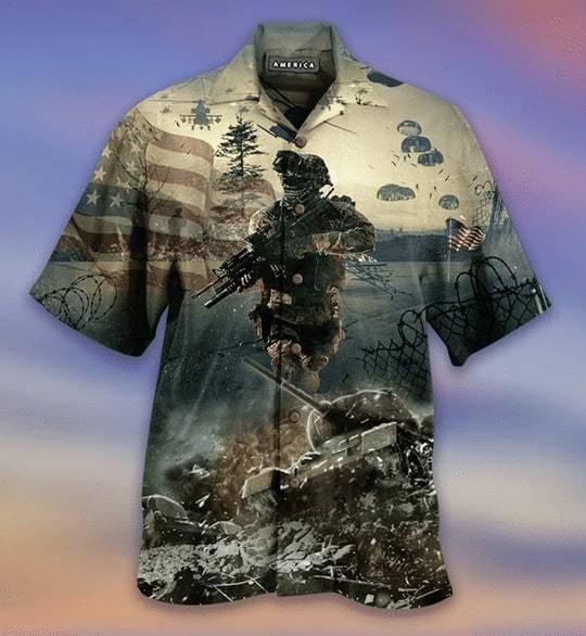 Veteran Day Amerrican Flag Hawaiian Shirt | HW3232