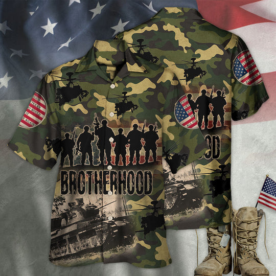 Veteran Thanks For Your Brave Veteran Brotherhood Hawaiian Shirt | HW3295