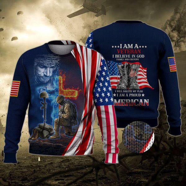 Veteran Ugly Christmas Sweater | For Men & Women | Adult | US1280-BehighStyle