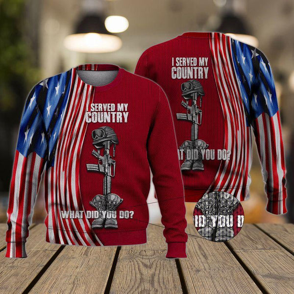 Veteran Ugly Christmas Sweater | For Men & Women | Adult | US1403-BehighStyle