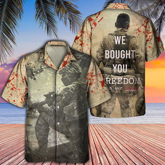 Veteran We Bought Your Freedom With Classic Style Hawaiian Shirt | HW3298