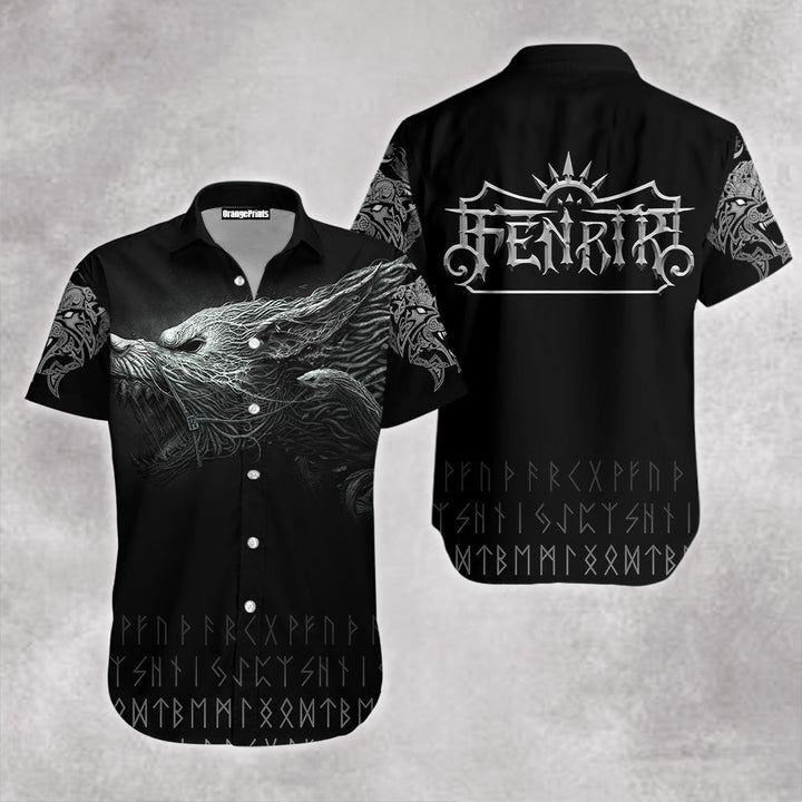 Viking Fenrir 3D Hawaiian Shirt | For Men & Women | HW291-BehighStyle