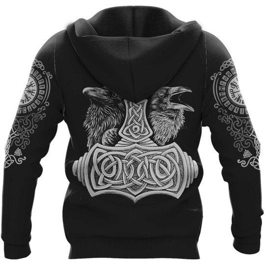 Viking Gear Hammer Raven 3D All Over Print | For Men & Women | Adult | HP858-BehighStyle