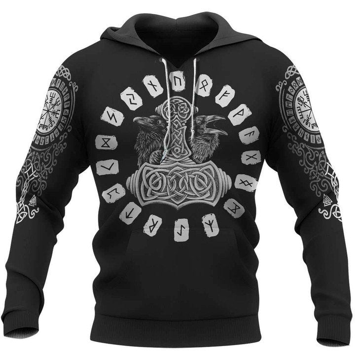 Viking Gear Hammer Raven 3D All Over Print | For Men & Women | Adult | HP858-BehighStyle