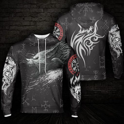 Viking Style Fenrir 3D All Over Print | For Men & Women | HP372-BehighStyle