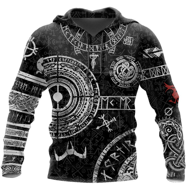 Viking Style Hoodies Tattoos 3D All Over Print | Adult | HP3034