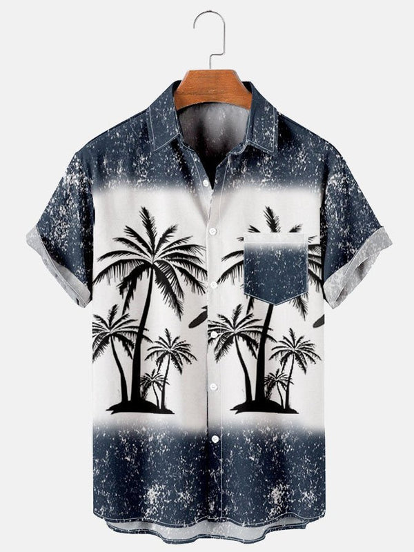 Vintage Coconut Hawaiian Shirt With Pocket| SP1011
