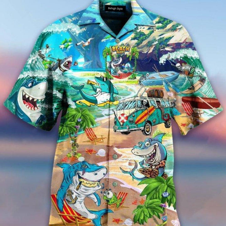 Vintage Shirt Collar Hawaiian Shirt | For Men & Women | HW117-BehighStyle