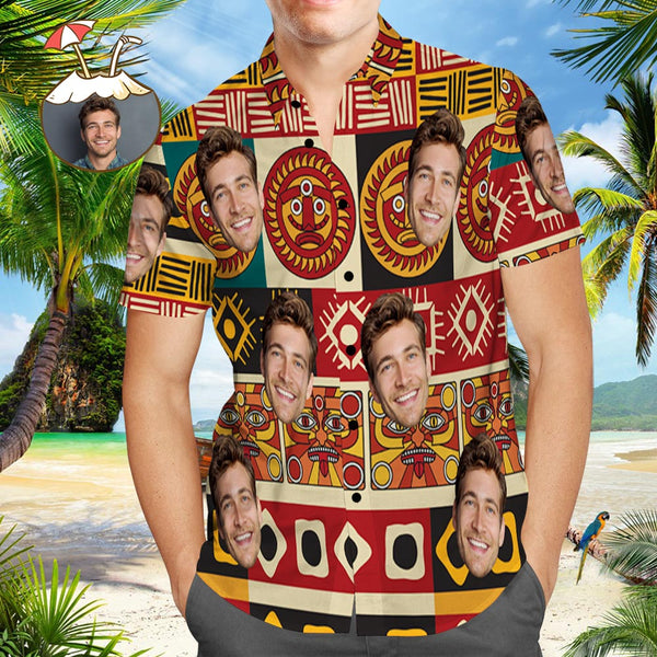 Vintage Summer Tropical Shirts of Custom Photo Hawaiian Shirt | P128