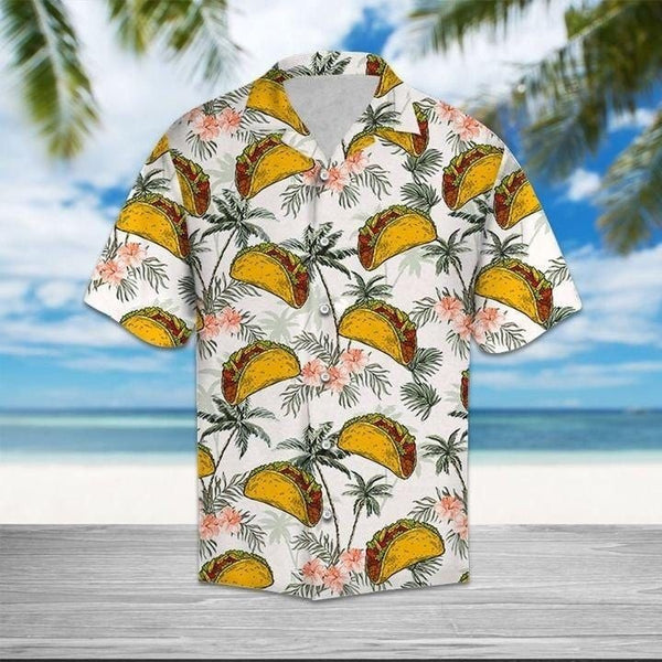 Vintage Tacos Coconut Tropical Hawaiian Shirt | HW2967