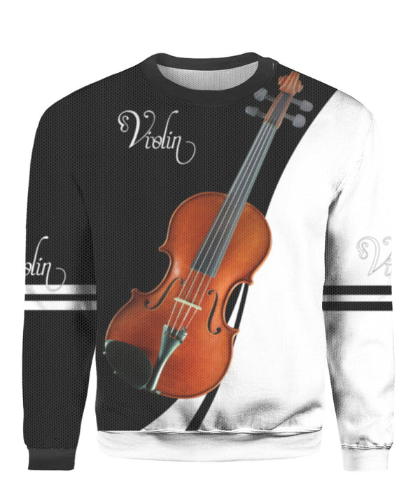 Violin Music Ugly Christmas Sweater | For Men & Women | UH2034