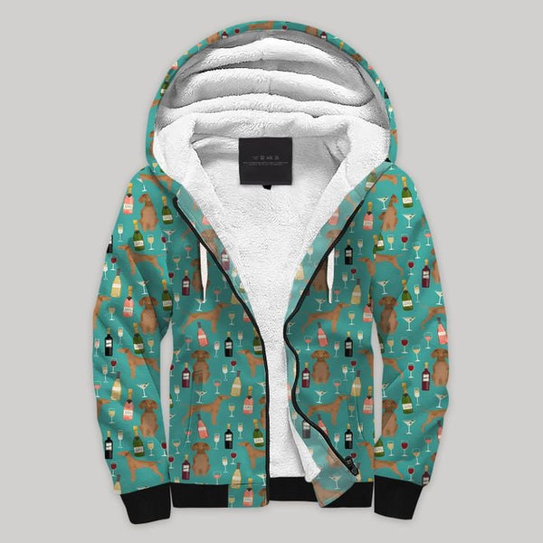 Vizsla Blanket Fleece Zip Hoodie All Over Print | FZ1064