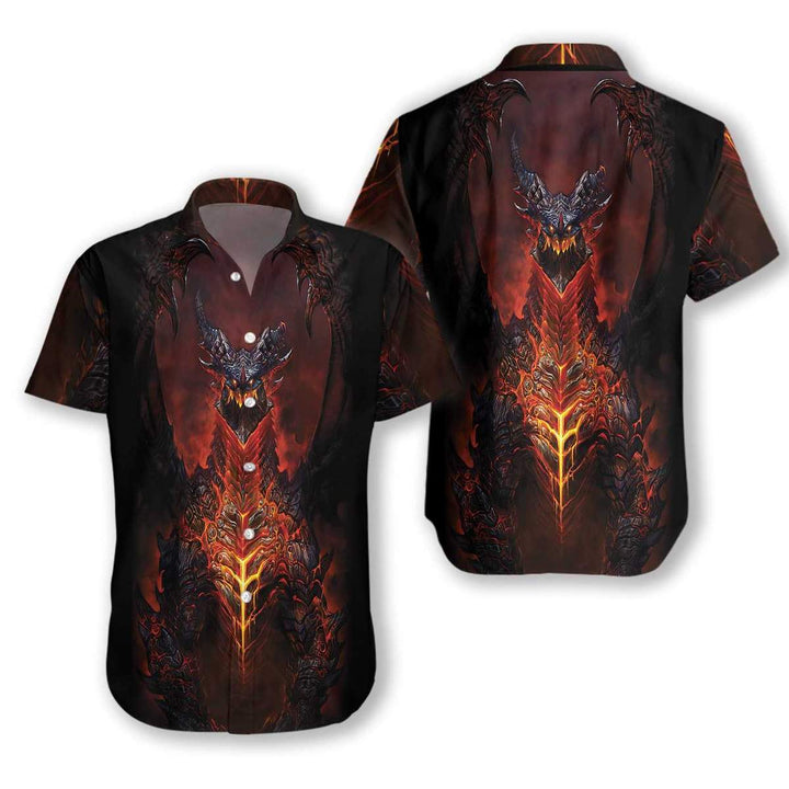 Volcanic Dragon Chest Hawaiian Shirt | For Men & Women | HW1625-BehighStyle