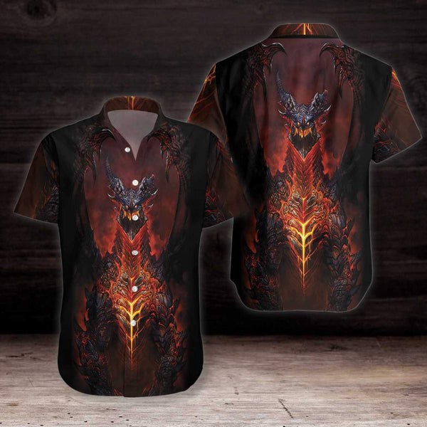 Volcanic Dragon Chest Hawaiian Shirt | For Men & Women | HW1625-BehighStyle