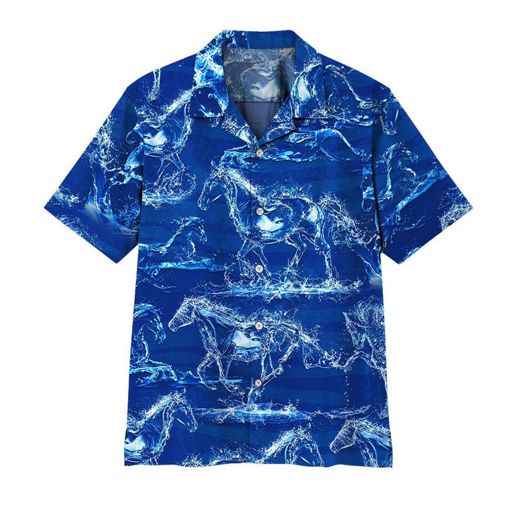 Water Horse Hawaiian Shirt | For Men & Women | HW1616-BehighStyle