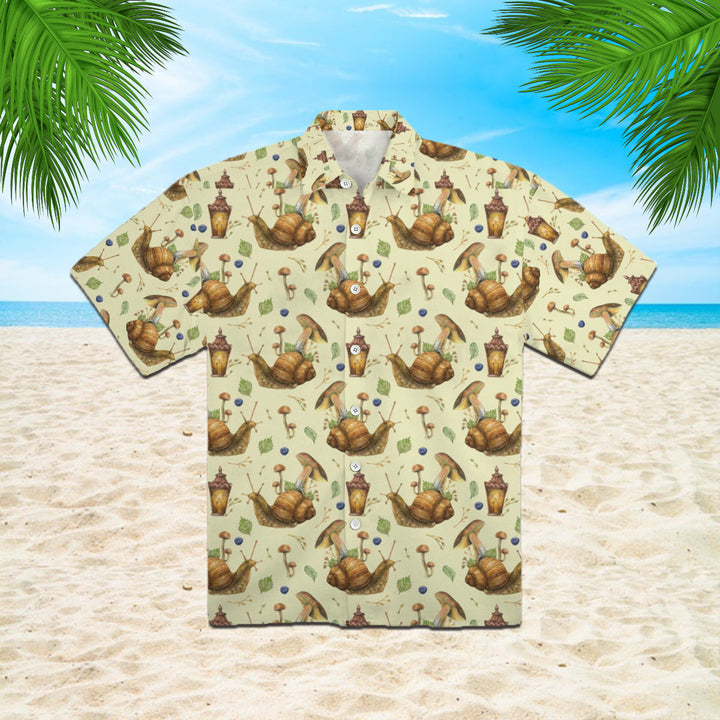 Watercolor Fairytale Snail Hawaiian Shirt | For Men & Women | HW1983-BehighStyle
