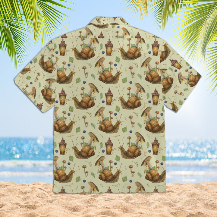 Watercolor Fairytale Snail Hawaiian Shirt | For Men & Women | HW1983-BehighStyle