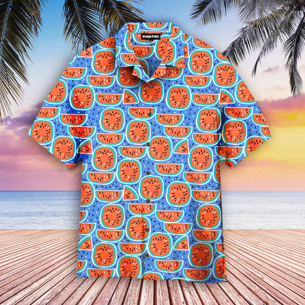 Watermelon Pattern Hawaiian Shirt | For Men & Women | HW2388-BehighStyle