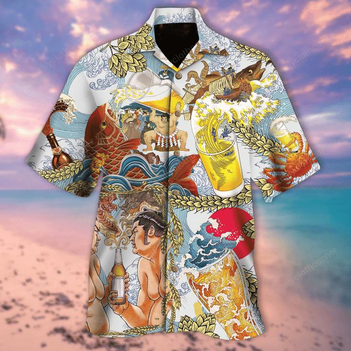 Wavy Beer Life Hawaiian Shirt | For Men & Women | HW796-BehighStyle