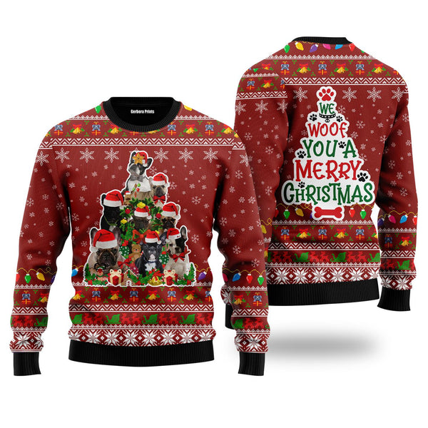 We Woof You A Merry Christmas Ugly Christmas Sweater | For Men & Women | UH1904