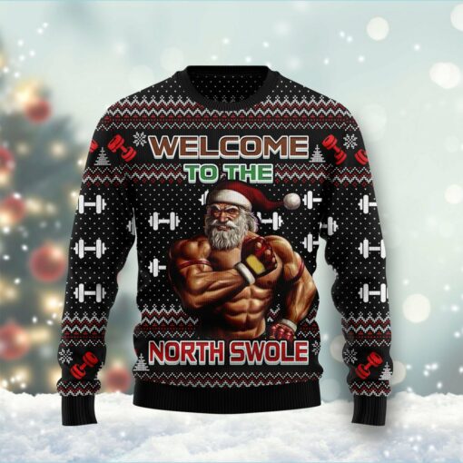 Welcome To The North Swole Ugly Christmas Sweater | Adult | US1722