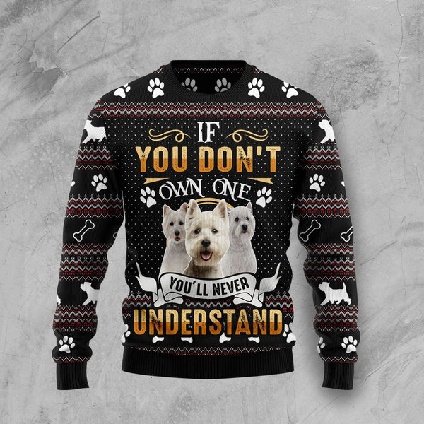 West Highland White Terrier Ugly Christmas Sweater | For Men & Women | Adult | US1212-BehighStyle