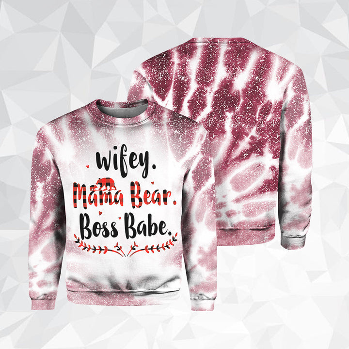 Wifey Mama Bear Boss Babe 3D All Over Print | For Men & Women | Adult | HP1091-BehighStyle