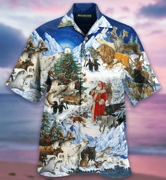 Wildlife Christmas Hawaiian Shirt | For Men & Women | HW2701-BehighStyle