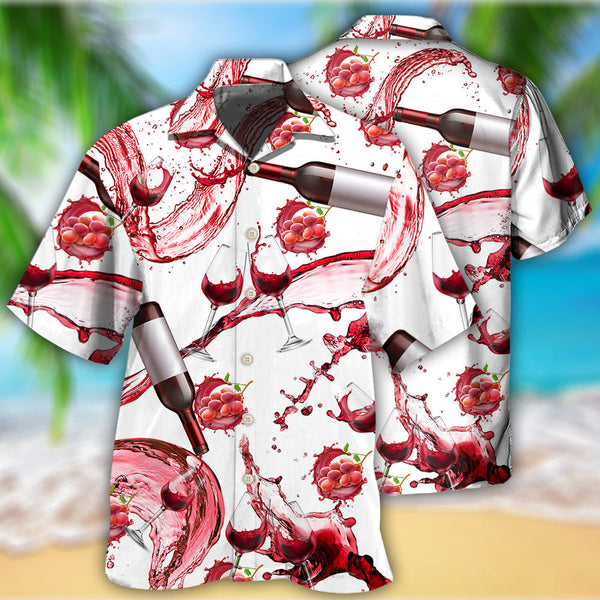 Wine Red Wine Chill Tonight Hawaiian Shirt | HW3475